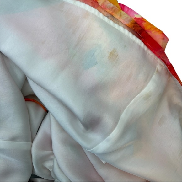 H&M Watercolor Spaghetti Strap Summer Maxi Dress Size 8 - Picture 7 of 10